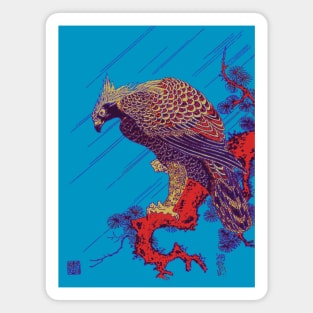 Splatter Art Falcon Magnet